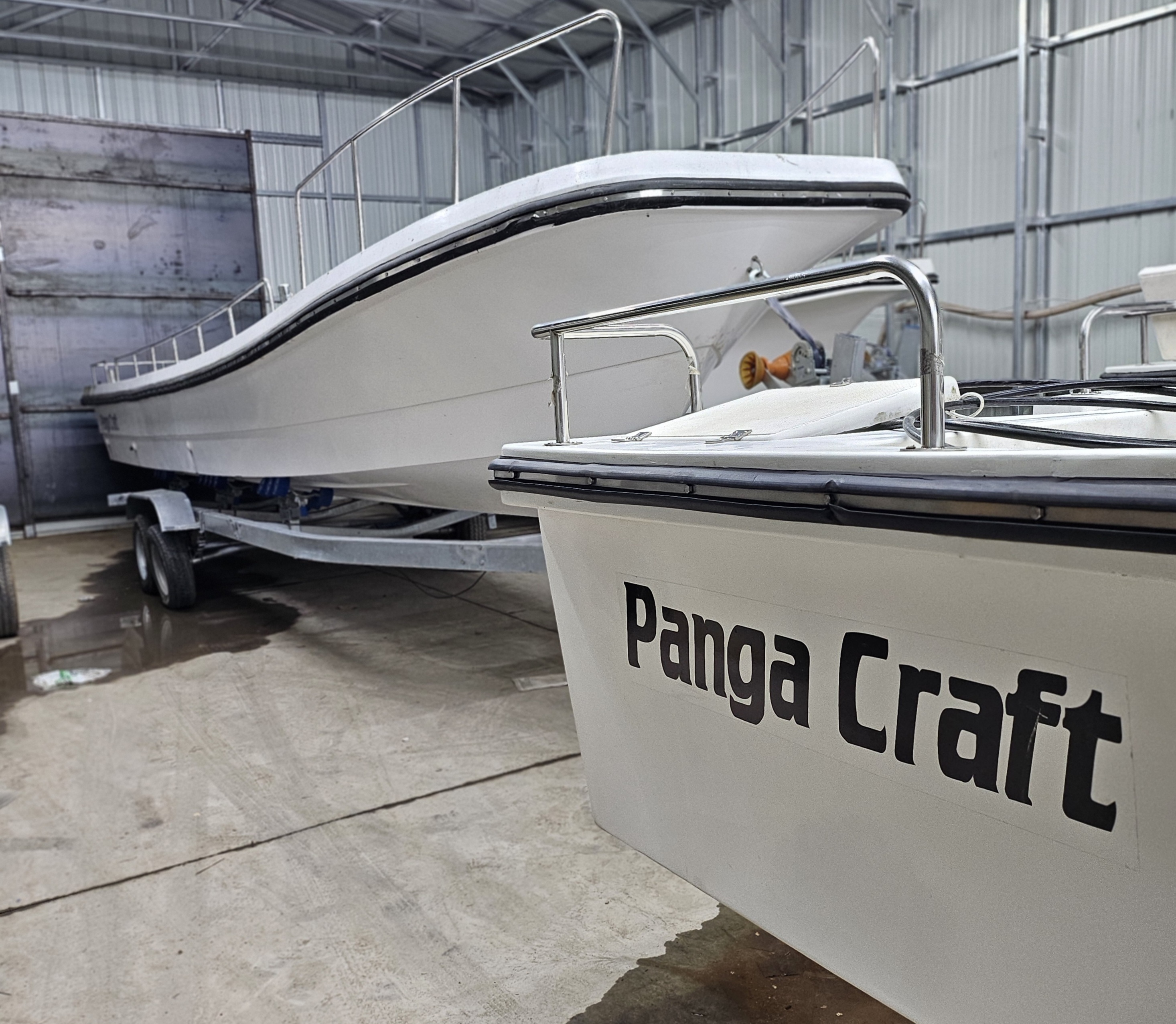 custom panga boat build